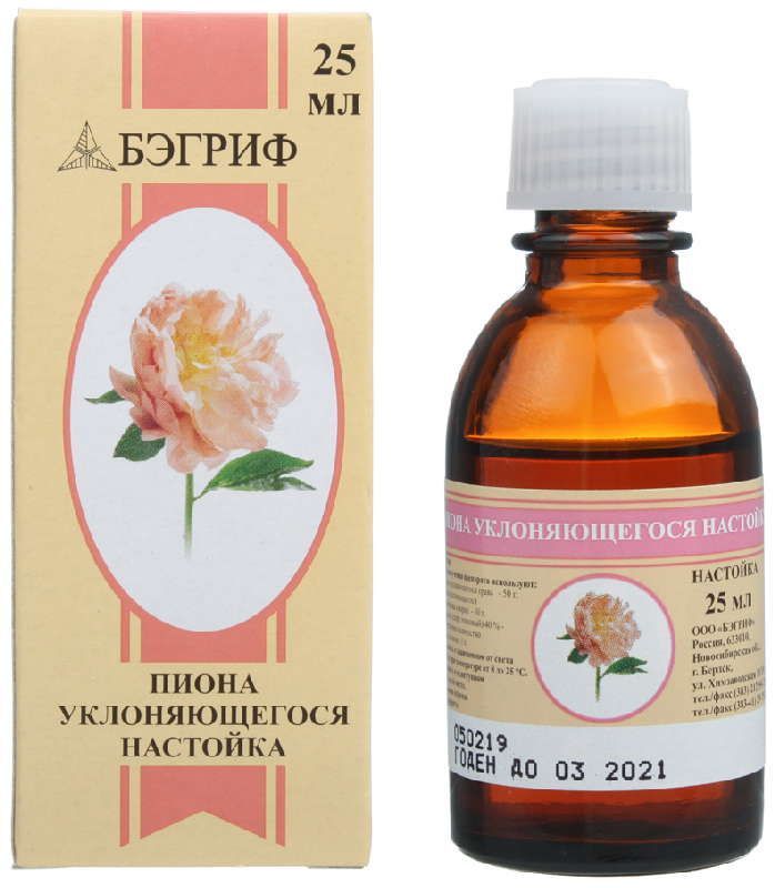 Пион 25мл настойка