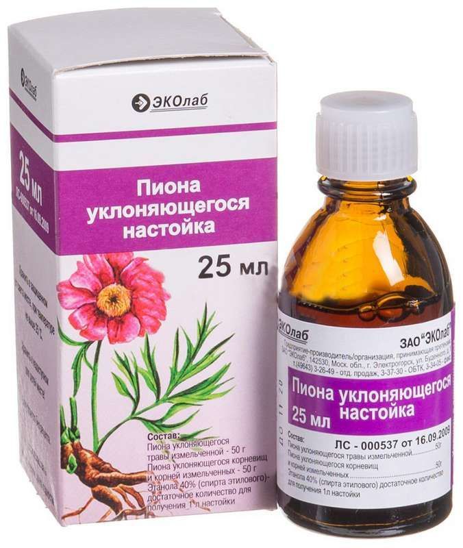 Пион 25мл настойка