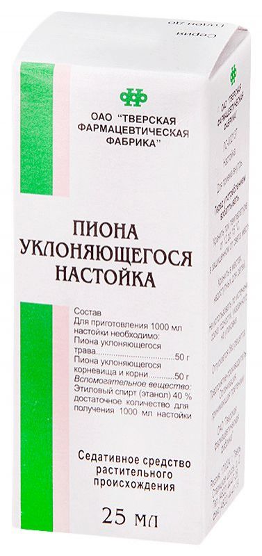 Пиона уклоняющегося настойка 25мл