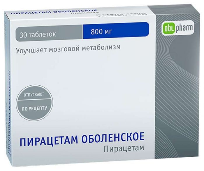 Пирацетам оболенское 800мг 30 шт таблетки покрытые пленочной оболочкой