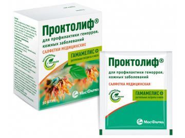 Проктолиф салфетки медицинские 10 шт московская фармацевтическая фабрика