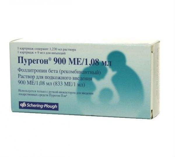 Пурегон 900ме 1,08мл 1 шт раствор для инъекций картридж