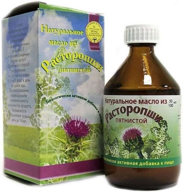 Расторопша пятнистая масло 100мл