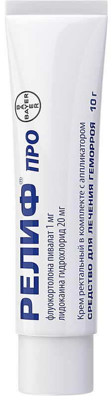 Релиф про 10г крем ректальный