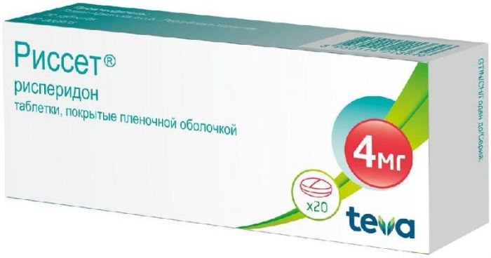 Риссет 4мг 20 шт таблетки покрытые пленочной оболочкой