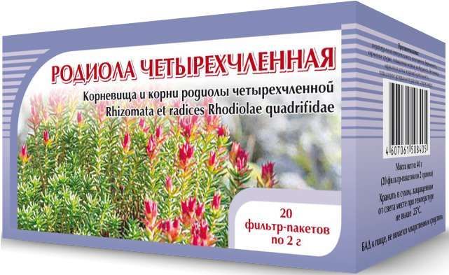 Родиола четырехчленная (красная щетка) фиточай 20 шт фильтр-пакет