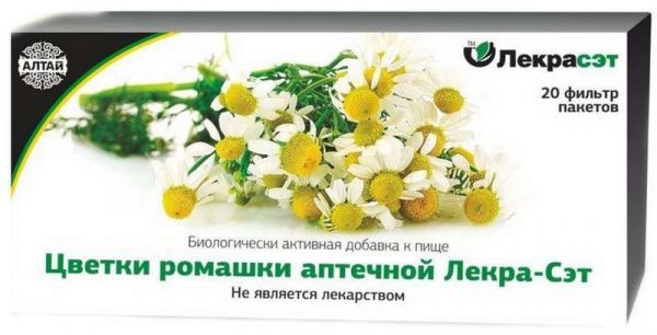 Ромашки аптечной цветки 1,5г 20 шт фильтр-пакет