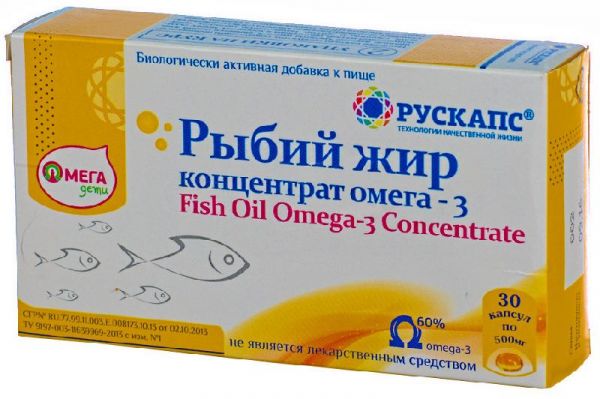 Рыбий жир капсулы омегадети 30 шт