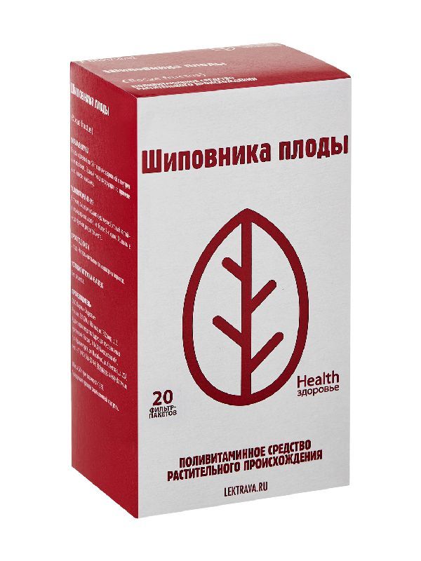 Шиповник плоды 1,5г 20 шт фильтр-пакет здоровье