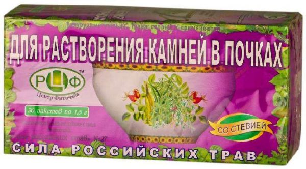 Сила российских трав фиточай n27 для растворения камней в почках n20
