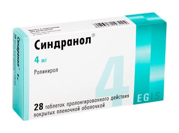 Синдранол 4мг 28 шт таблетки пролонгированного действия покрытые пленочной оболочкой