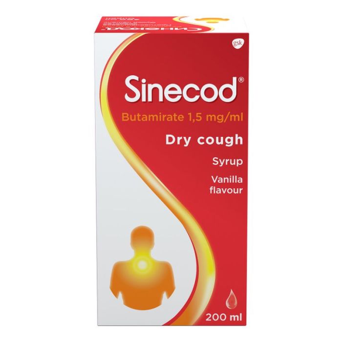 Синекод при сухом кашле, сироп 1,5мг/мл, 200мл