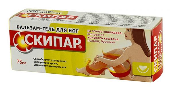 Скипар бальзам-гель для ног 75мл