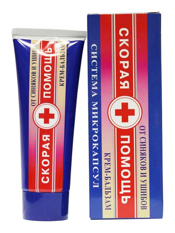 Скорая помощь крем-бальзам от синяков/ушибов 75мл
