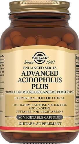 Солгар ацидофилус плюс капсулы 60 шт