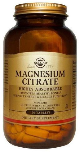 Солгар цитрат магния таблетки 120 шт