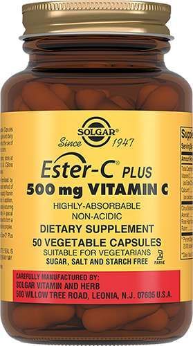 Солгар эстер-с плюс витамин с капсулы 500мг 50 шт