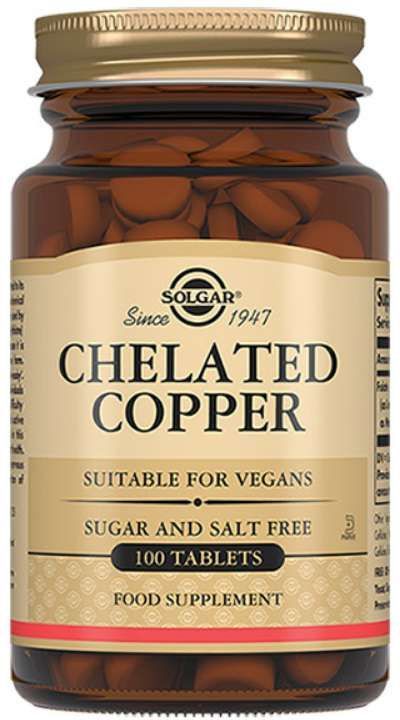 Солгар хелат меди таблетки 400мг 100 шт