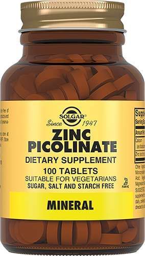 Солгар пиколинат цинка таблетки 100 шт