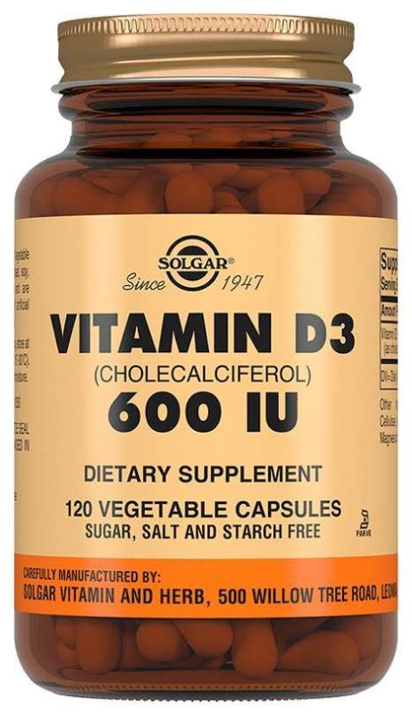 Солгар витамин д3 капсулы 600ме 120 шт