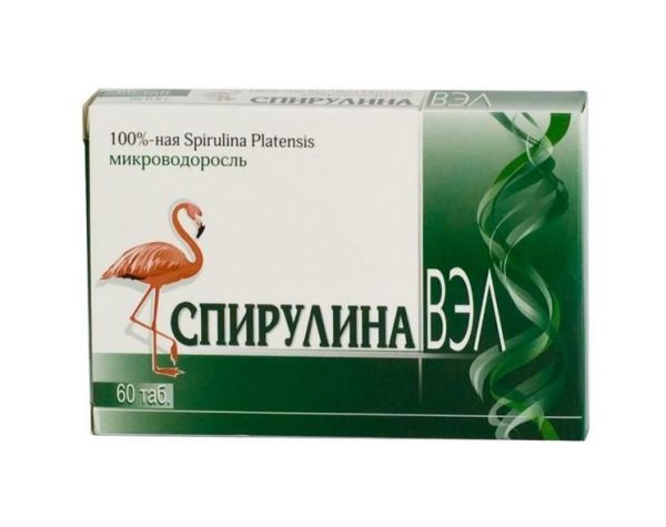 Спирулина вэл таблетки 60 шт