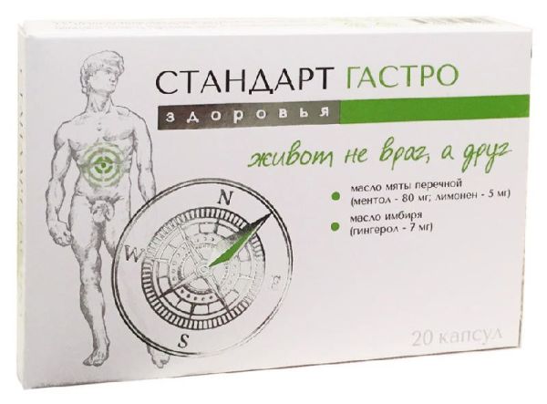 Стандарт здоровья таблетки гастро 20 шт