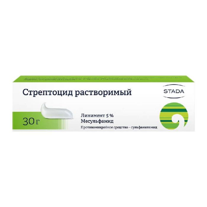 Стрептоцид 5% 30г линимент