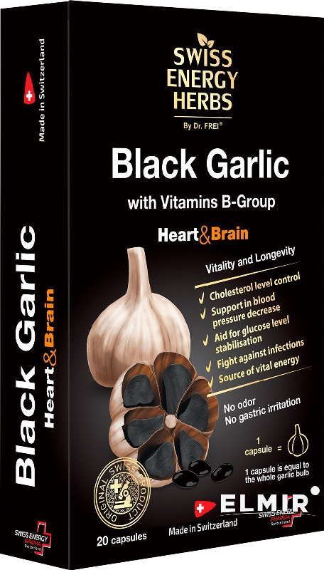 Свисс энерджи черный чеснок капсулы 20 шт