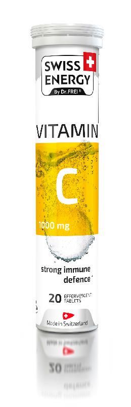 Свисс энерджи витамин с таблетки шипучие 1000мг 20 шт
