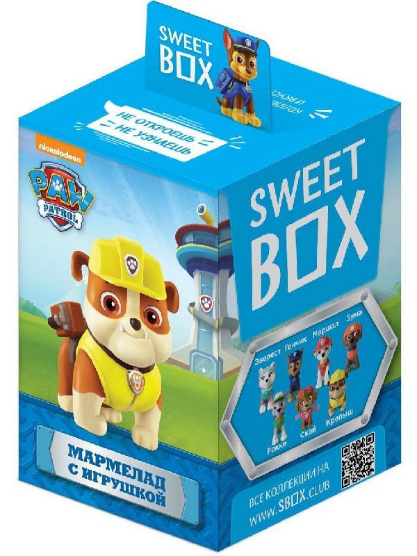 Свитбокс аскорбинка с игрушкой в коробочке щенячий патруль 30г