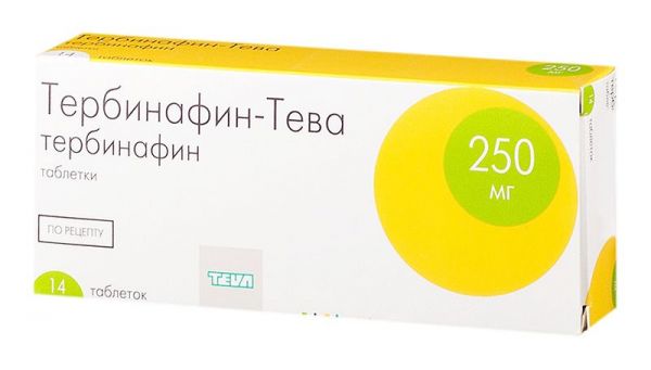 Тербинафин-тева 250мг 14 шт таблетки