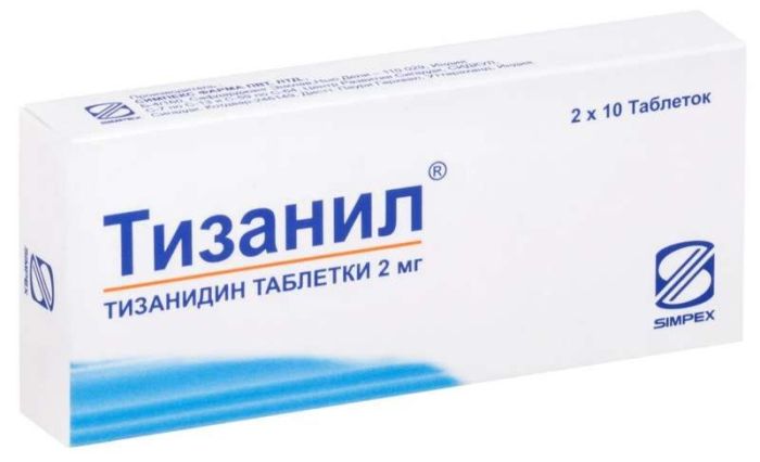 Тизанил 2мг 20 шт таблетки