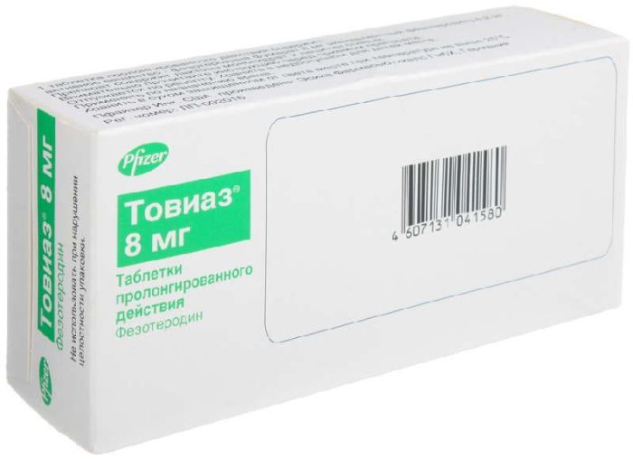 Товиаз 8мг 28 шт таблетки пролонгированного действия