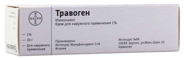 Травоген 1% 20г крем для наружного применения