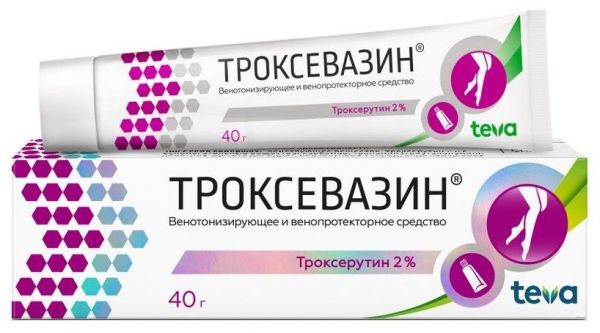 Троксевазин 2% 40г гель для наружного применения