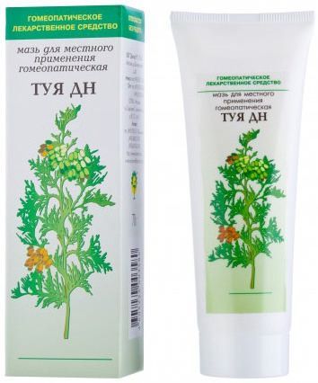 Туя дн 70г мазь для местного применения гомеопатическая