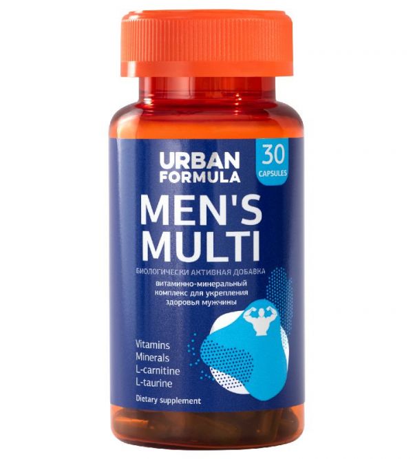 Урбан формула витаминно-минеральный комплекс от а до цинка капсулы для мужчин 30 шт