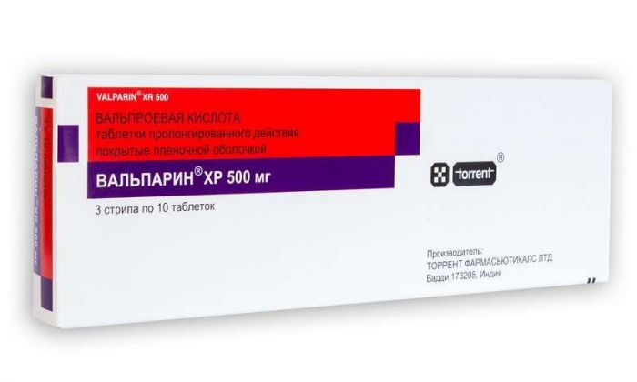 Вальпарин хр 500мг 30 шт таблетки