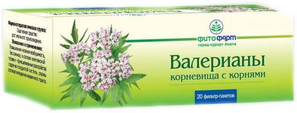 Валериана корневище с корнями 1,5г 20 шт фильтр-пакет