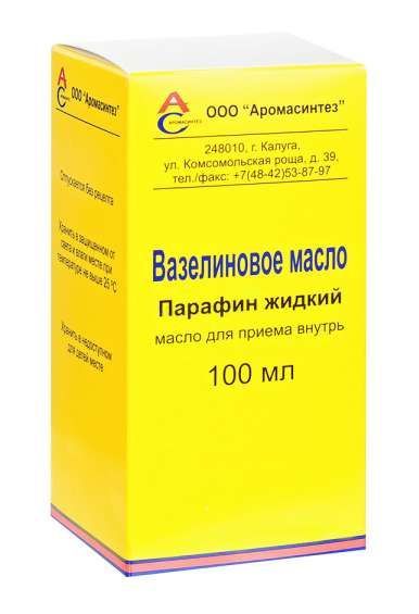 Вазелиновое масло 100мл для приема внутрь флакон