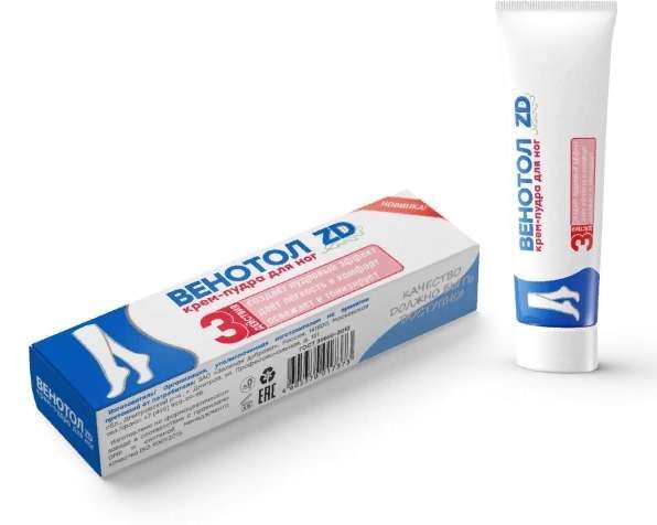 Венотол zd крем-пудра для ног 50мл