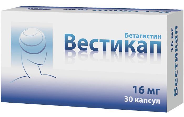 Вестикап 16мг 30 шт капсулы