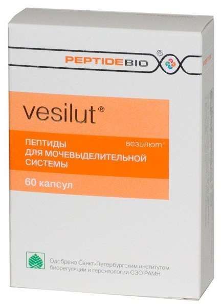 Везилют капсулы пептидбио 60 шт