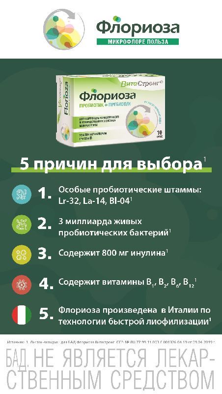 Витастронг флориоза порошок 1,7г 10 шт