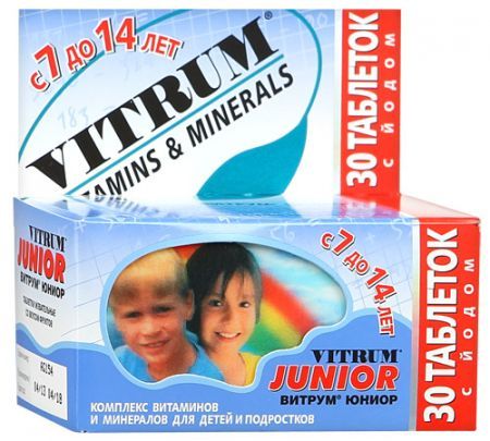 Витрум юниор 30 шт таблетки жевательные