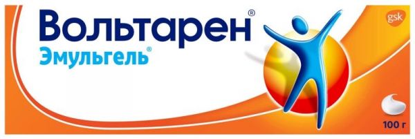 Вольтарен эмульгель при боли в спине, мышцах и суставах, гель 1%, 100г