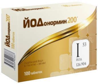 Йодонормин 200 таблетки 100 шт внешторг фарма