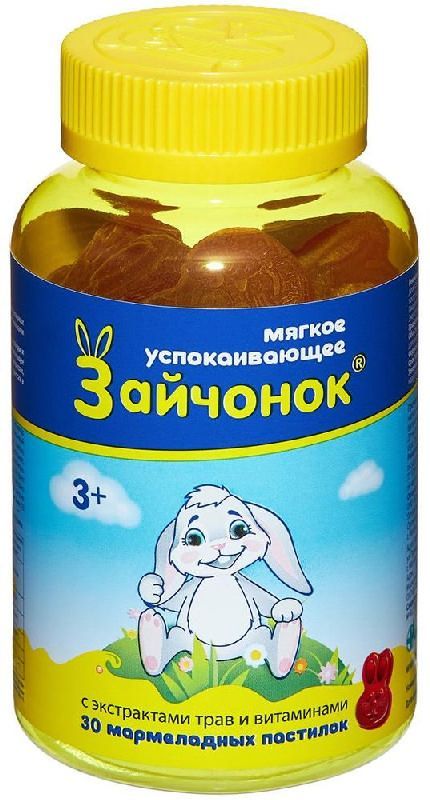 Зайчонок пастилки жевательные успокаивающие 30 шт