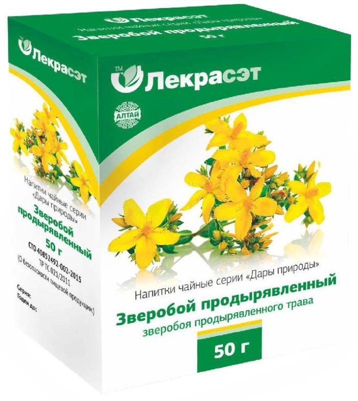 Зверобой трава дары природы чайный напиток 50г